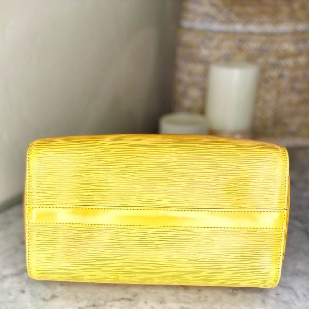 LOUIS VUITTON Epi Speedy 25 Tassili Yellow Leather - Picture 10 of 16